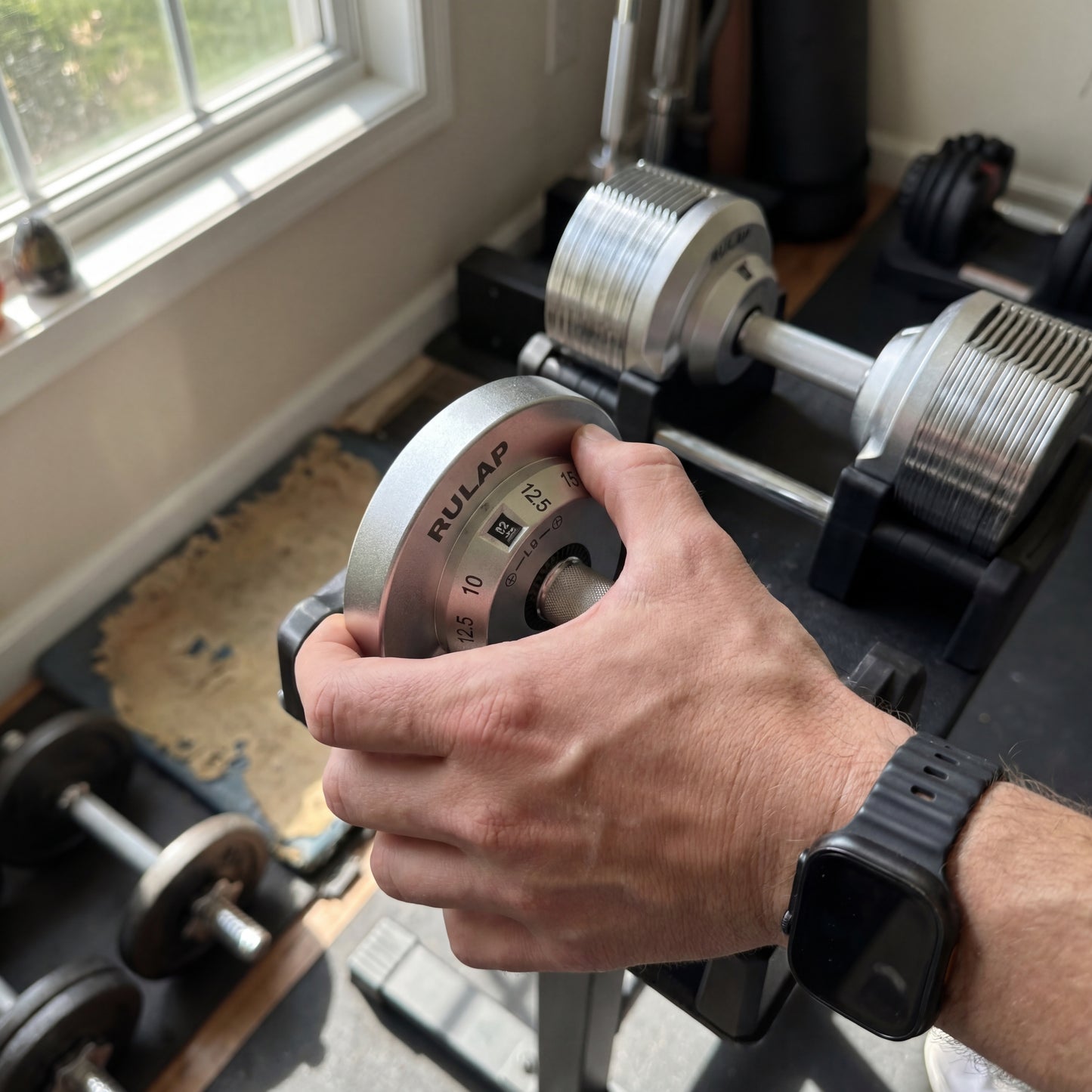 RULAP™ Elite Pro All-Steel Adjustable Dumbbells | 1-Second Rapid Weight Change | 5-in-1 Compact Home Gym (25-60lb Pair)